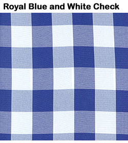 Royal Blue and White Check