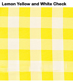Lemon Yellow and White Check